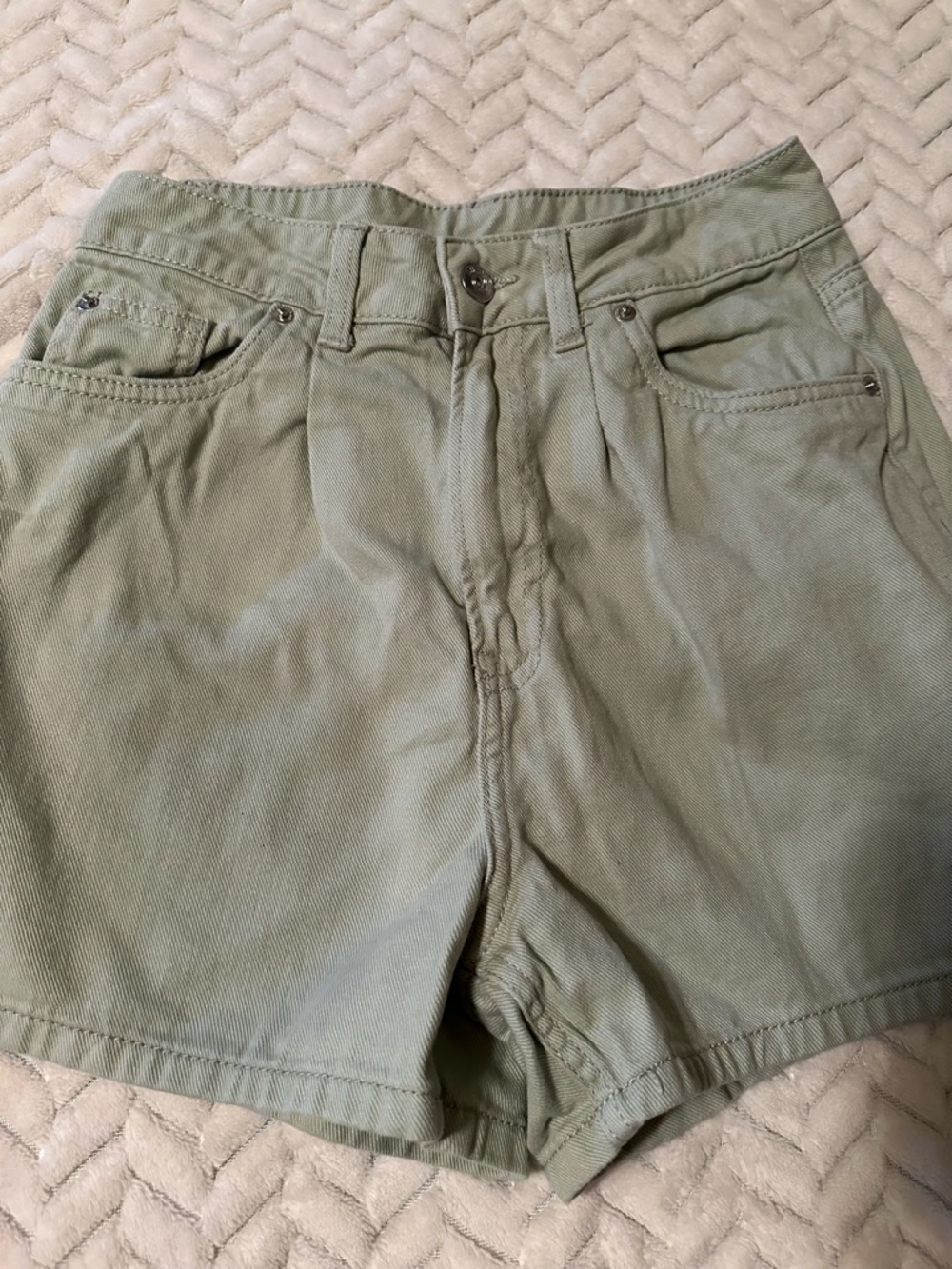 Divided Sage Green Jean Shorts size 4